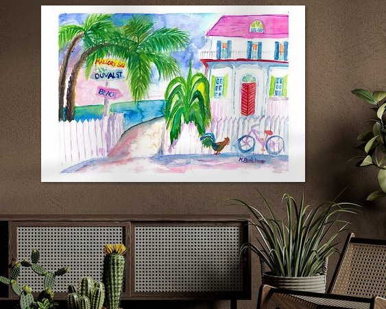 Example of the artwork in a room