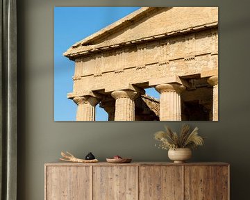 Tempel van Concordia, een Griekse tempel in de tempel vallei in Agrigento, Sicilië, Italië van WorldWidePhotoWeb