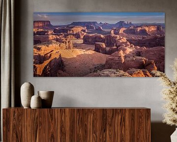 Panorama of Monument Valley by Henk Meijer Photography