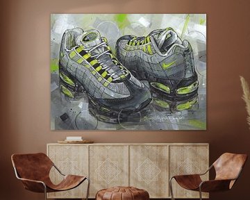 Nike Air Max 95 OG Neon Painting by Jos Hoppenbrouwers