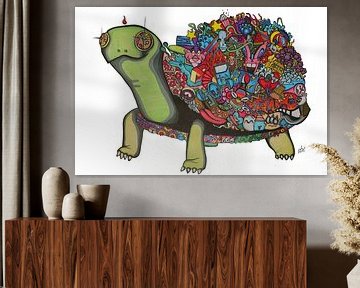 Max de schildpad a doodle van Philipp Sachs