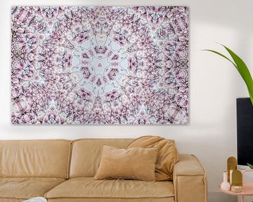 Pink flowers of the Magnolia spring blossom kaleidoscope by Jessica Berendsen