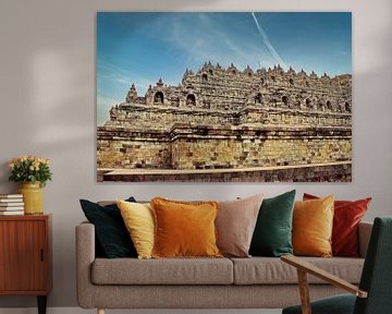 West side of Borobudur by Eduard Lamping