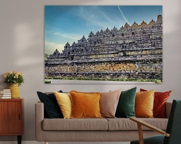 Ostseite Borobudur von Eduard Lamping