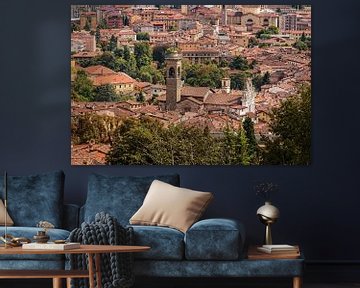 Stadsgezicht Bergamo van Rob Boon