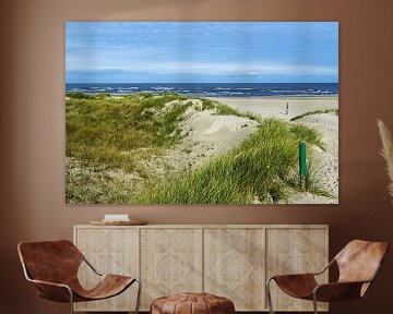 Toegang tot het strand op het eiland Baltrum van Anja B. Schäfer