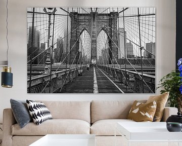 Brooklyn Bridge, New York van Vincent de Moor