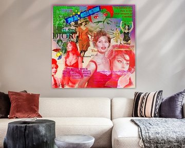 Zitate Sophia Loren ROUGE von Nicky - digital mixed media art