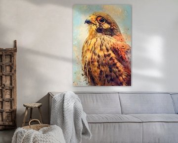 Torenvalk vogel aquarel kunst #torenvalk van JBJart Justyna Jaszke