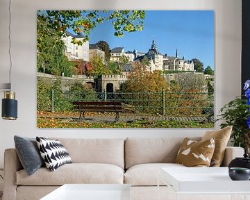 Herfst in Luxemburg Stad van Peter Eckert