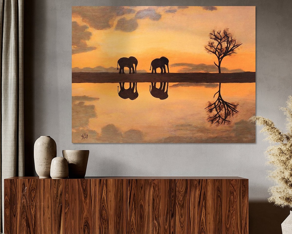 Example of the artwork in a room