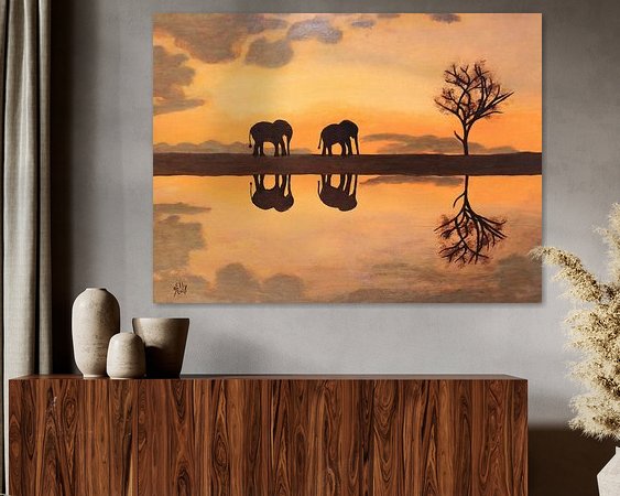 Example of the artwork in a room