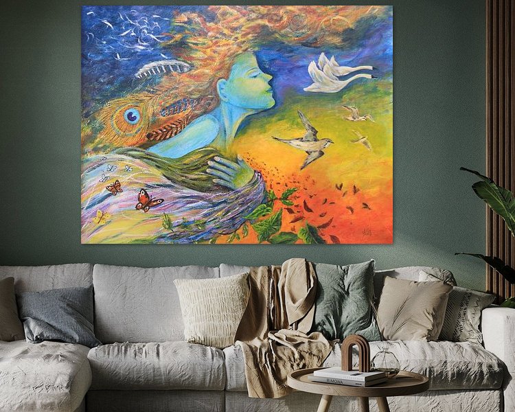 Example of the artwork in a room