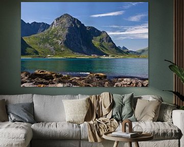 Mountains in Lofoten by Anja B. Schäfer