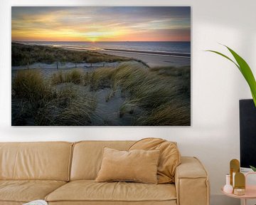 Sonnenuntergang am Strand von Dirk van Egmond