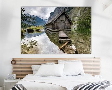 Hangar à bateaux à l'Obersee sur Tilo Grellmann