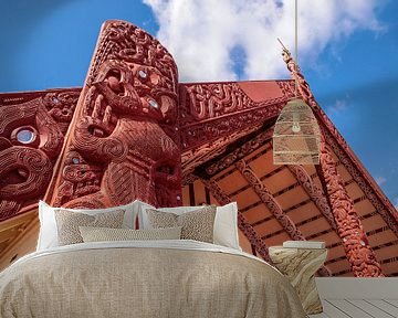 Maori house in Rotorua, New Zealand by Christian Müringer