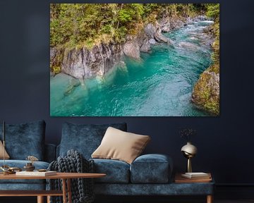 Blue Pools beim Haast Pass, Neuseeland von Christian Müringer