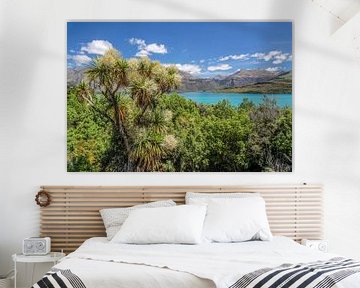 Tropical glacial lake Lake Wakatipu, New Zealand by Christian Müringer