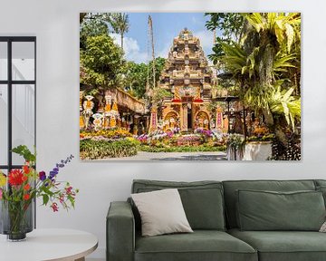 Tempel en tuin van het paleis in Ubud op Bali