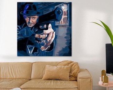 Gangster met pistool van Bert-Jan de Wagenaar