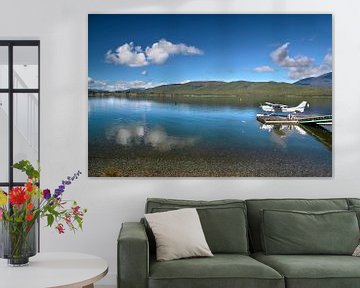 Bateau volant sur le lac Te Anau, Nouvelle-Zélande sur Christian Müringer