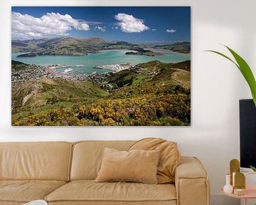 View of Lyttelton (Christchurch), New Zealand by Christian Müringer