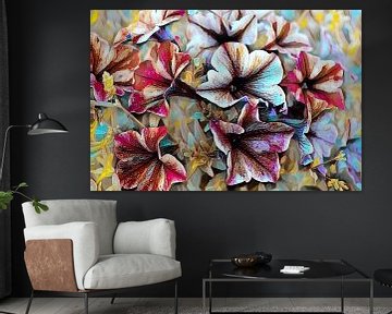 Zomerbloemen olieverfschilderij van Patricia Piotrak