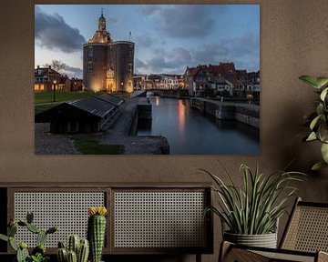 Beautiful Enkhuizen in the evening by Meindert Marinus