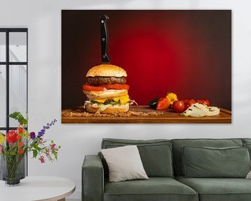 foodfotografie hamburger van Cindy van der Sluijs