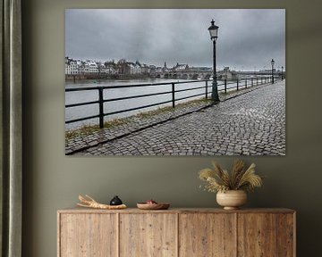 Winter view of Maastricht and the Saint Servatius bridge by Kim Willems