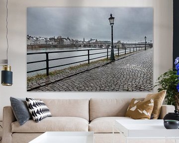 Winteransicht von Maastricht und der Sankt-Servatius-Brücke von Kim Willems