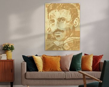 Nikola Tesla "Vintage van Kathleen Artist Fine Art