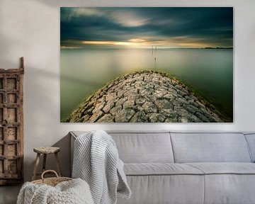 Das IJsselmeer in Friesland von Damien Franscoise