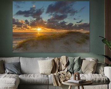 Zonsondergang Hargen aan Zee van Marcel Koomen