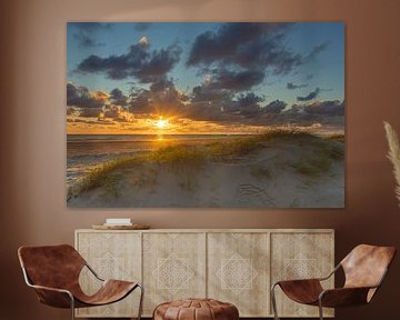 Sunset Hargen aan Zee by Marcel Koomen