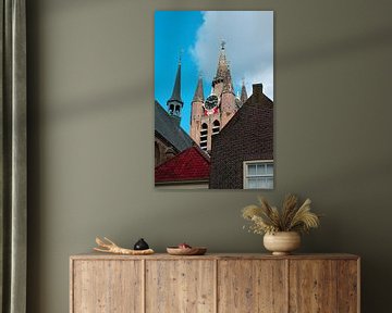 Oude Kerk in Delft van Sharona de Wolf