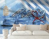 Nike Air Force 1 Low Off-White University Blue painting (40x30cm) – Jos  Hoppenbrouwers art