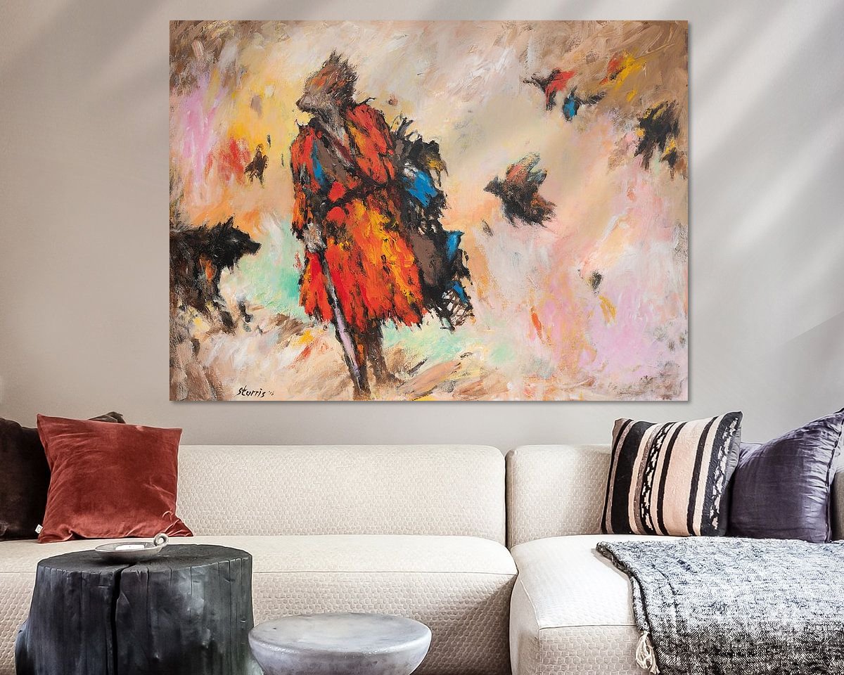 Example of the artwork in a room