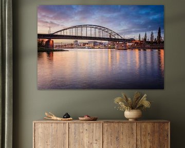 Picturesque image of the Arnhem Rhine Bridge by Dave Zuuring