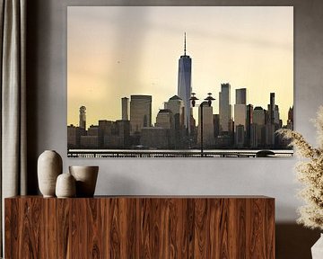 New York City Skyline Sonnenaufgang von Jersey City