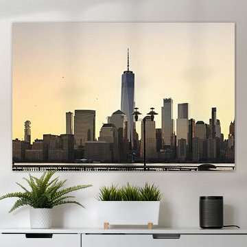 New York City Skyline Sonnenaufgang von Jersey City