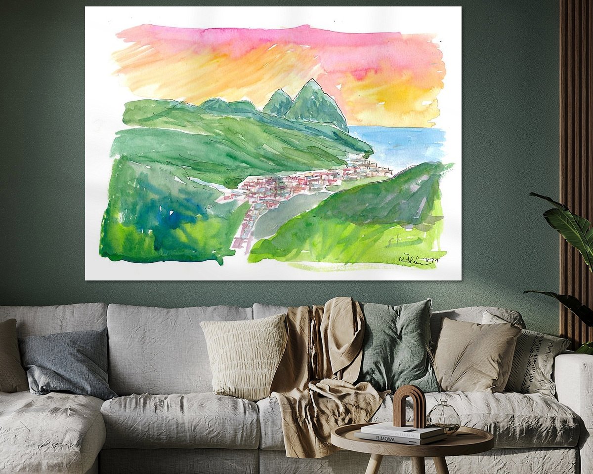 Example of the artwork in a room