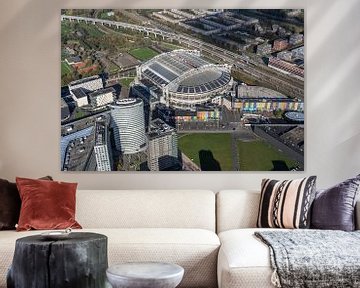 Aerial view of Johan Cruijff Arena, Amsterdam. by Jaap van den Berg