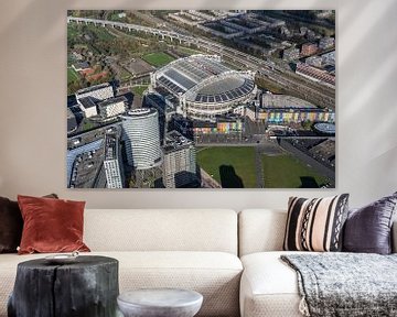 Luftaufnahme der Johan Cruijff Arena, Amsterdam. von Jaap van den Berg