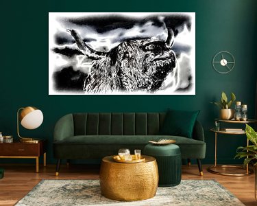 Example of the artwork in a room