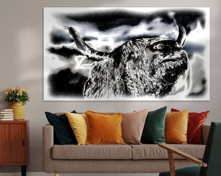 Example of the artwork in a room