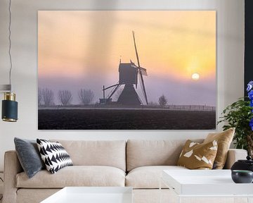 Laag-Holland, Molen in de mist van Paul Begijn