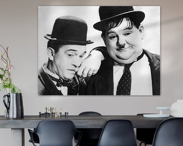 Stan Laurel en Oliver Hardy van Brian Morgan