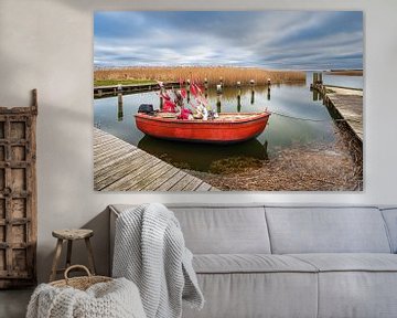 Fishing boat in the harbour of Althagen on Fischland-Darß by Rico Ködder